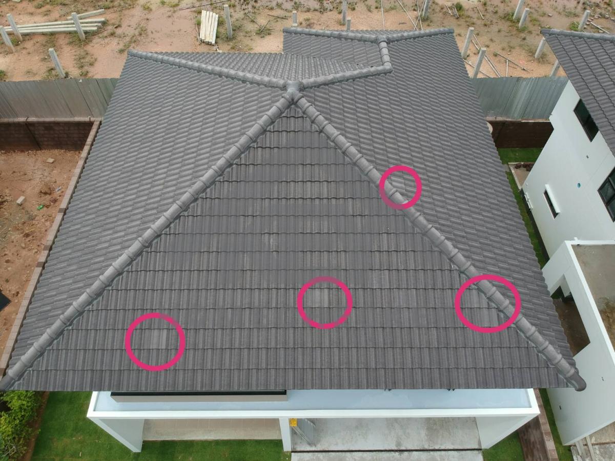 งานตรวจสอบหลังคา