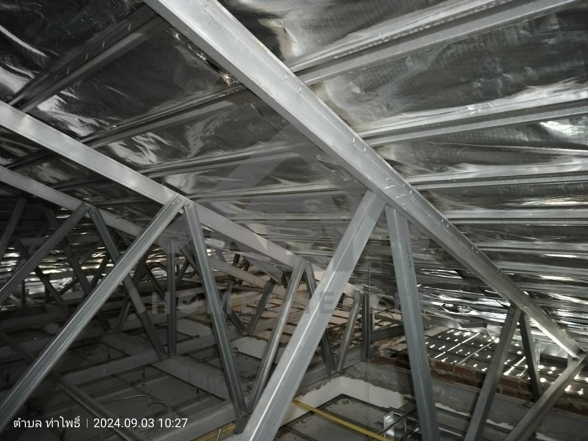 งานฝ้าชายคาและโครงฝ้า