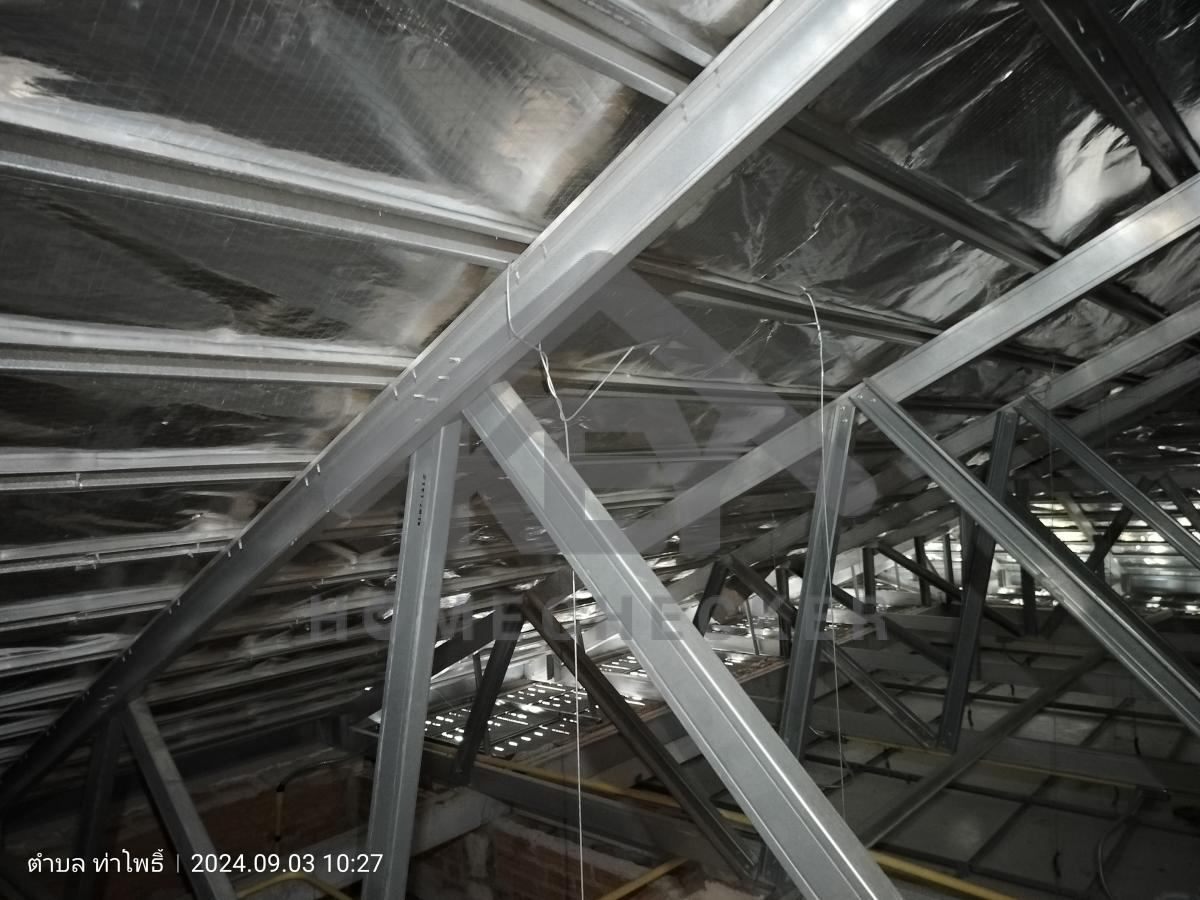 งานฝ้าชายคาและโครงฝ้า