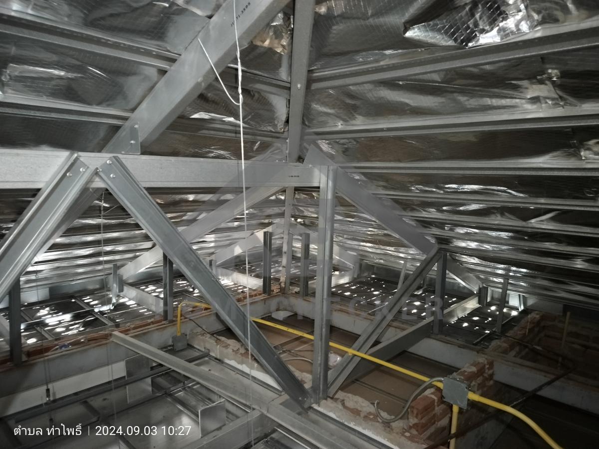 งานฝ้าชายคาและโครงฝ้า