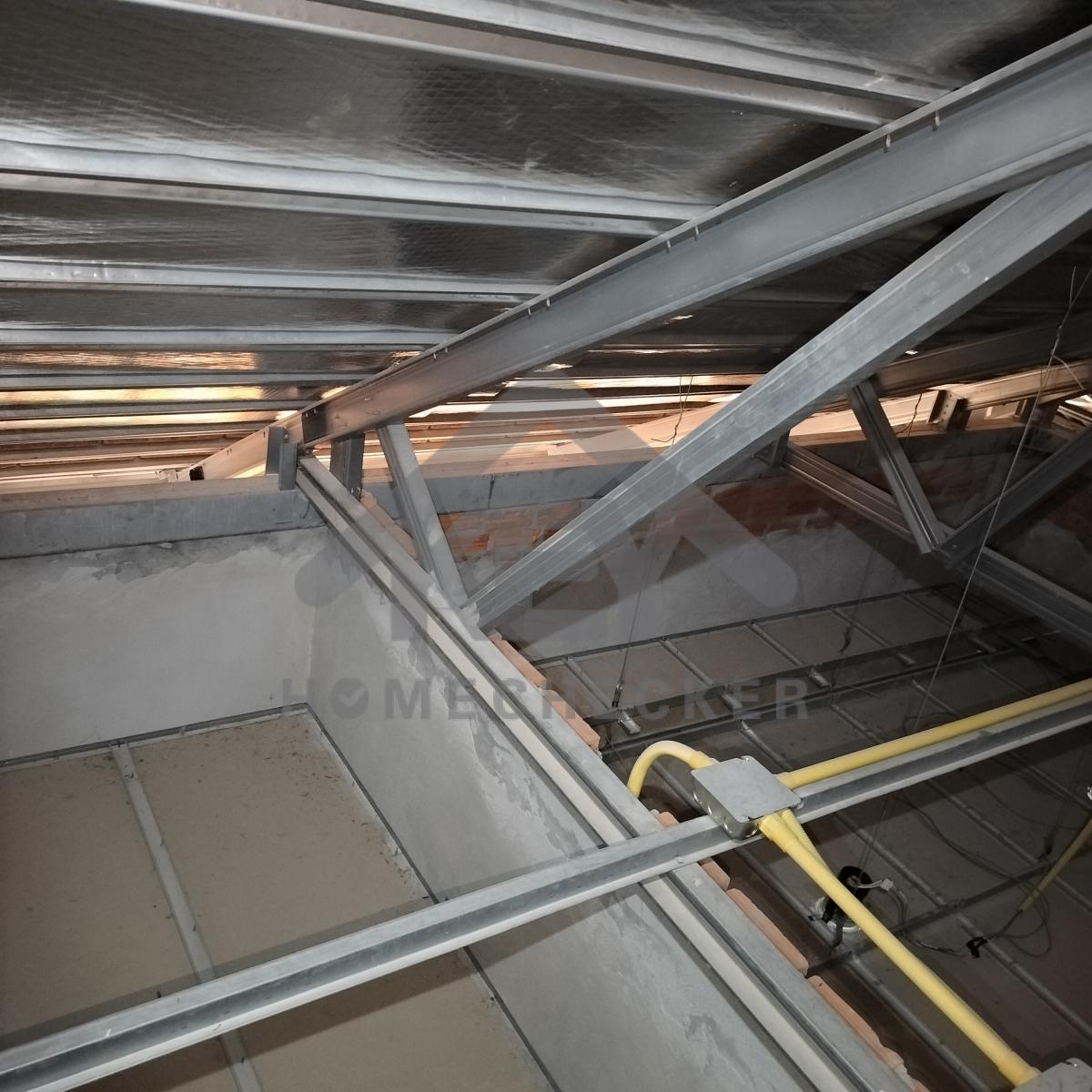 งานฝ้าชายคาและโครงฝ้า