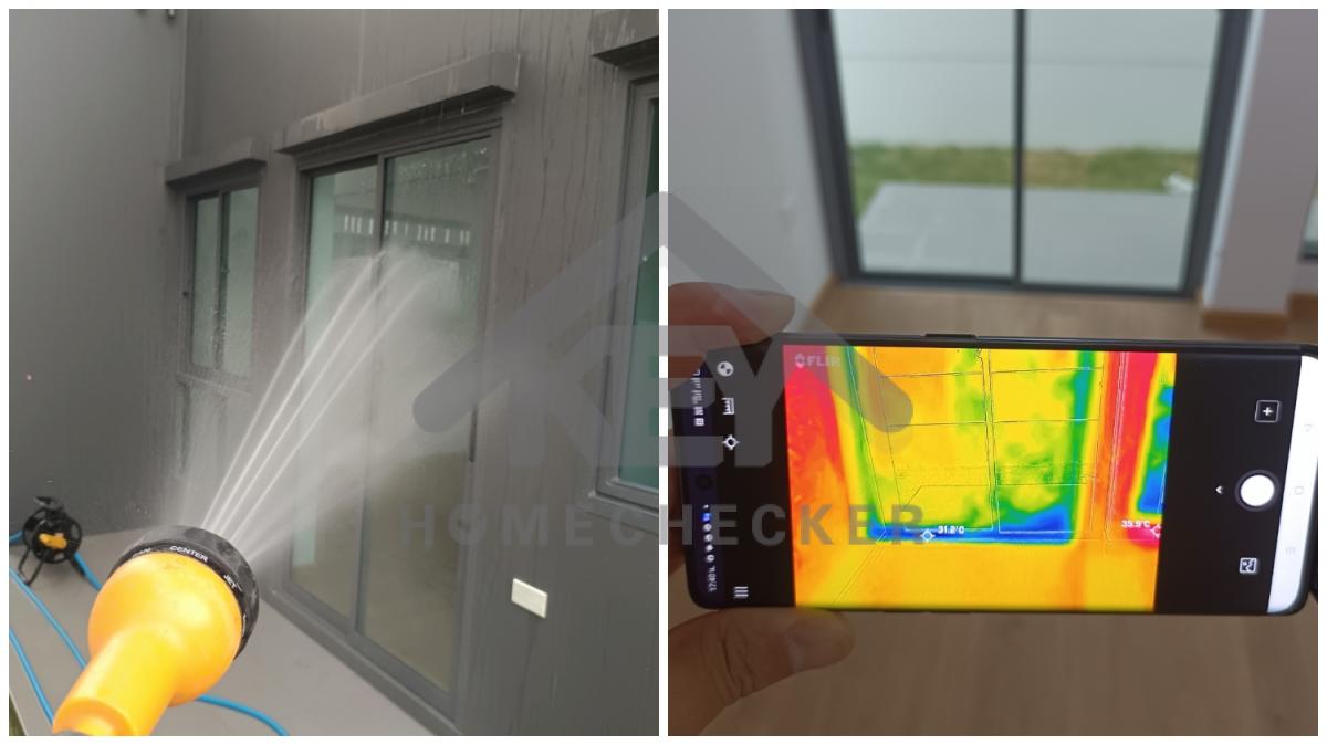 งานเทสน้ำ ประตูหน้าต่าง