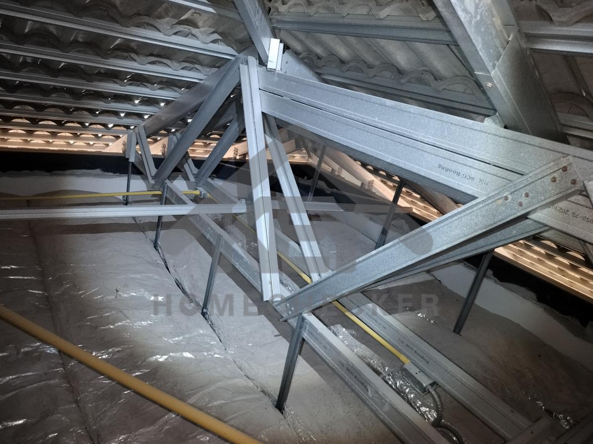 งานฝ้าชายคาและโครงฝ้า