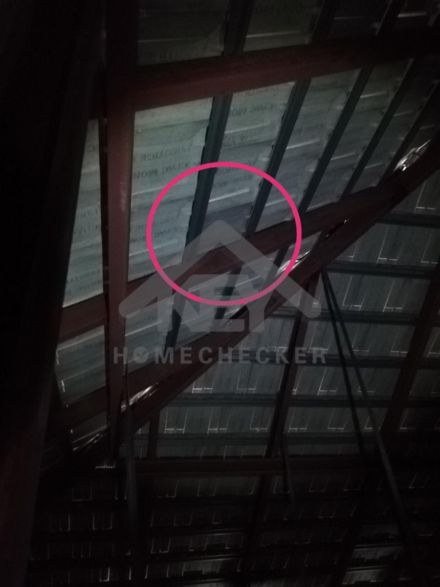 งานตรวจสอบหลังคา