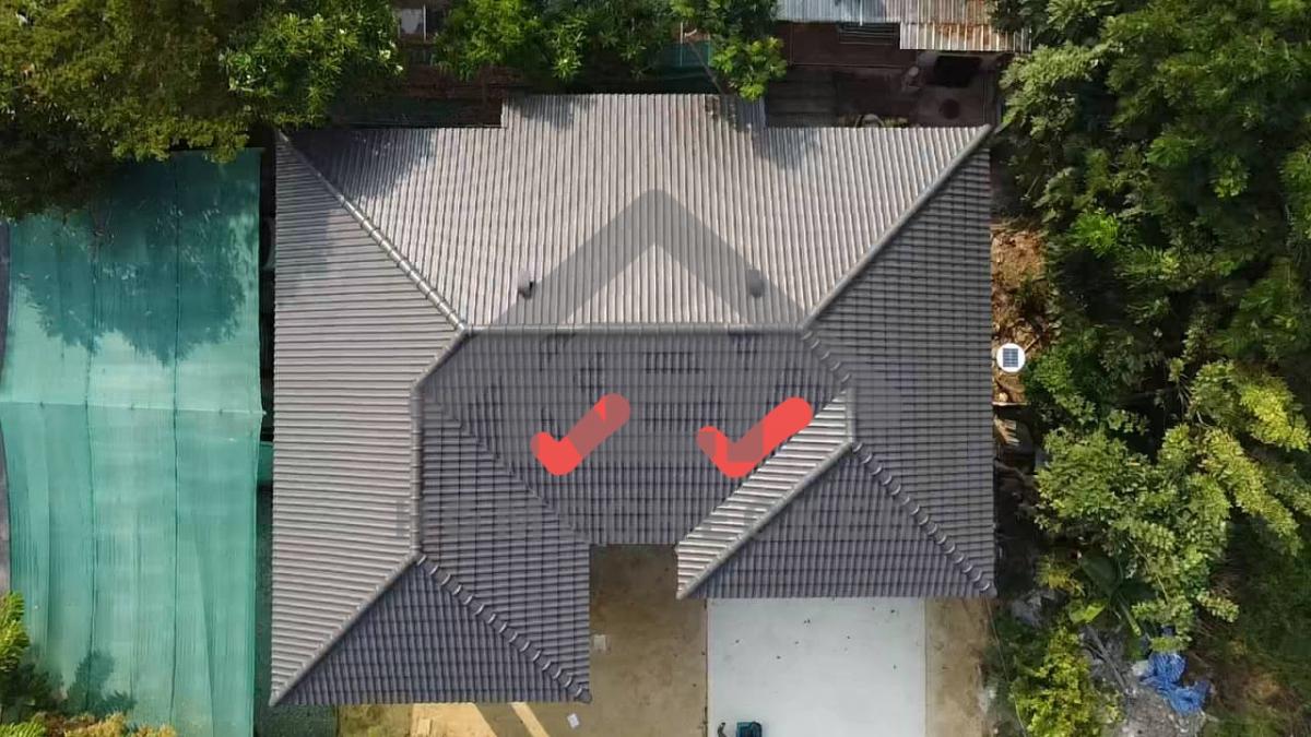 งานตรวจสอบหลังคา