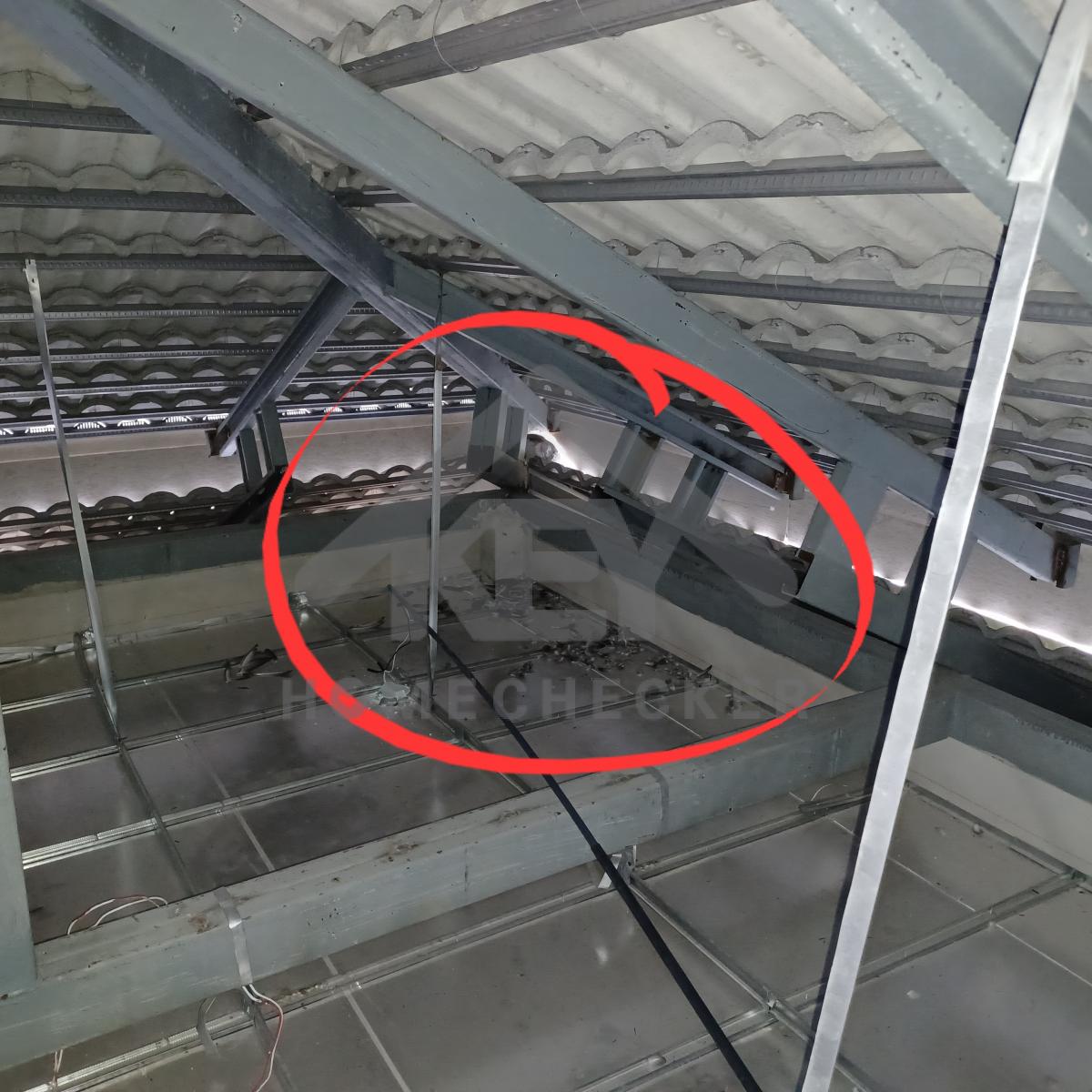 งานตรวจสอบหลังคา