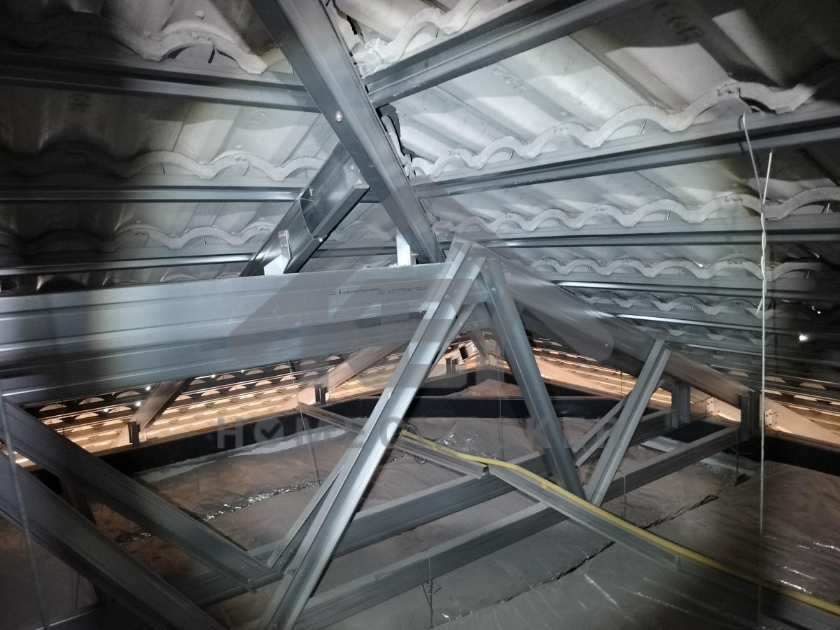 งานฝ้าชายคาและโครงฝ้า