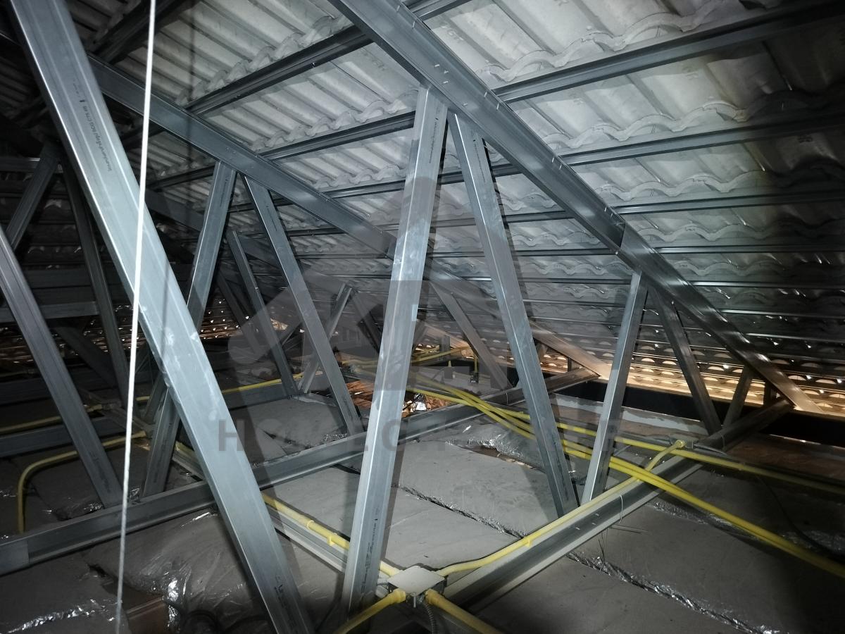 งานฝ้าชายคาและโครงฝ้า