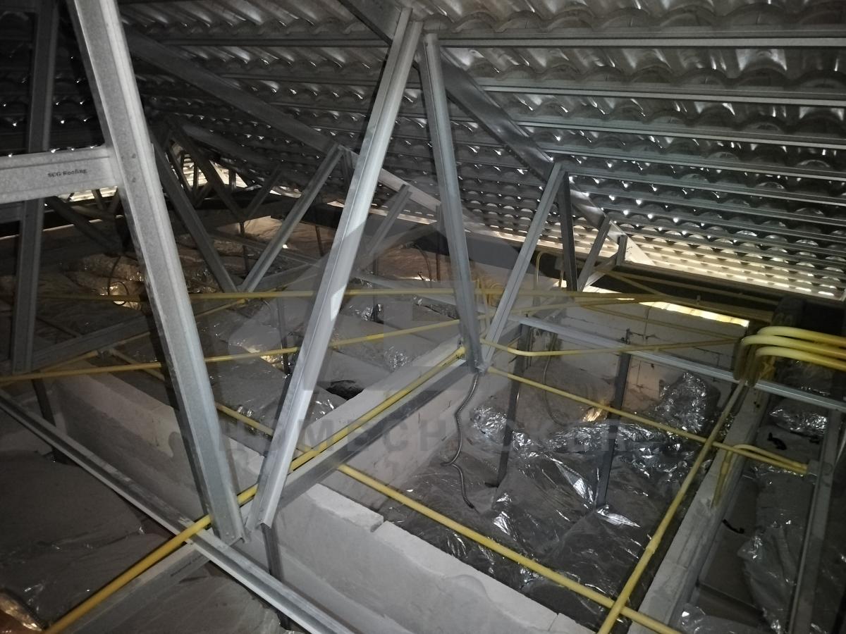 งานฝ้าชายคาและโครงฝ้า