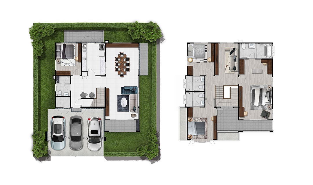 ผังบ้านหรือคอนโด