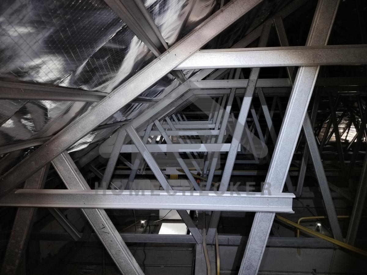 งานฝ้าชายคาและโครงฝ้า