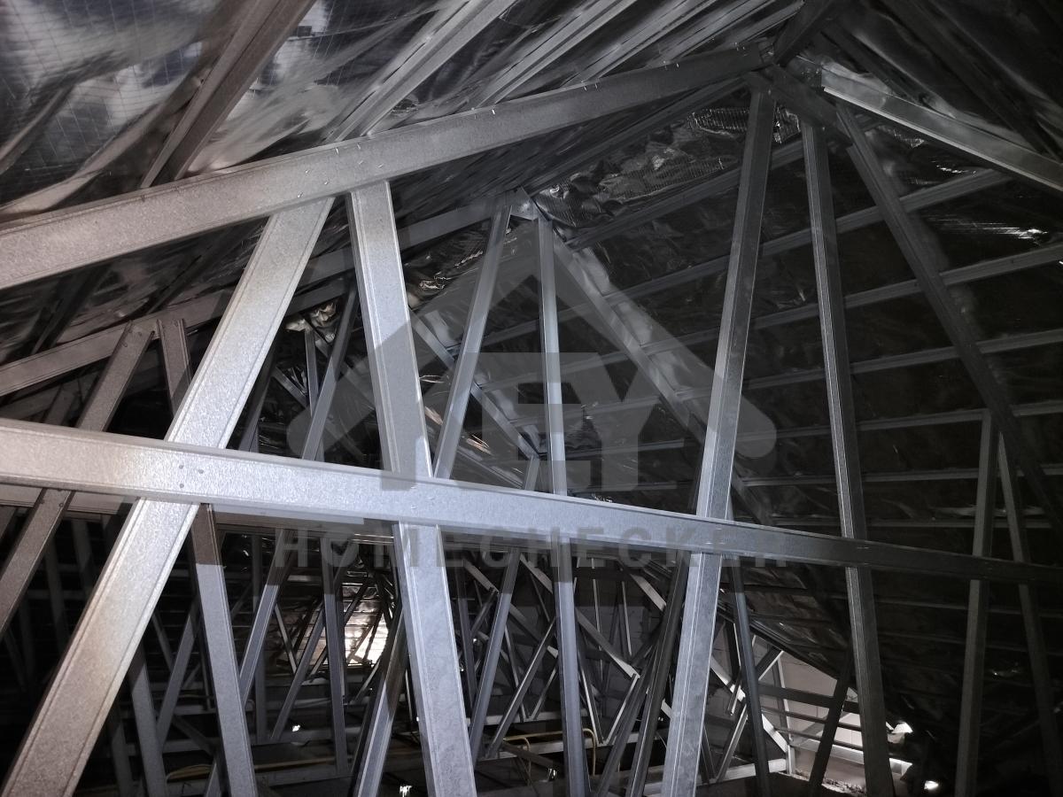 งานฝ้าชายคาและโครงฝ้า